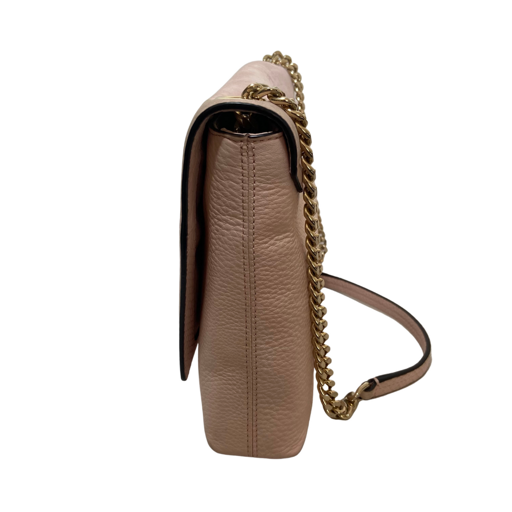 Kate Spade Pink Leather Flap Shoulder Bag | Pre Loved |