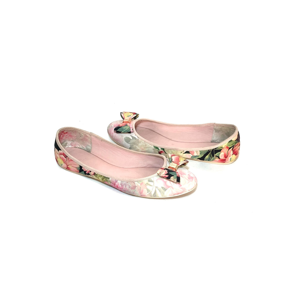 Ted Baker Pink Printed Ballet Flats | Pre Loved |