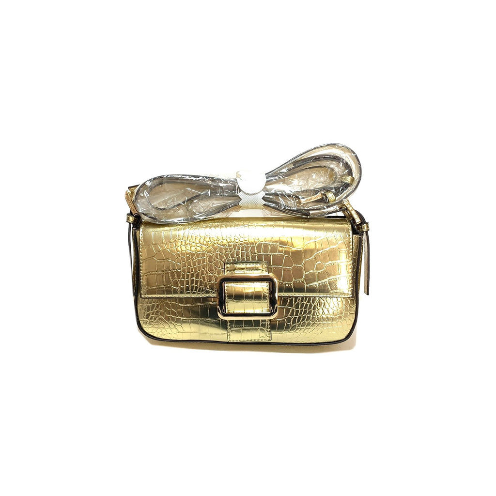Steve Madden 'Bready' Gold Baguette Bag | Brand New |