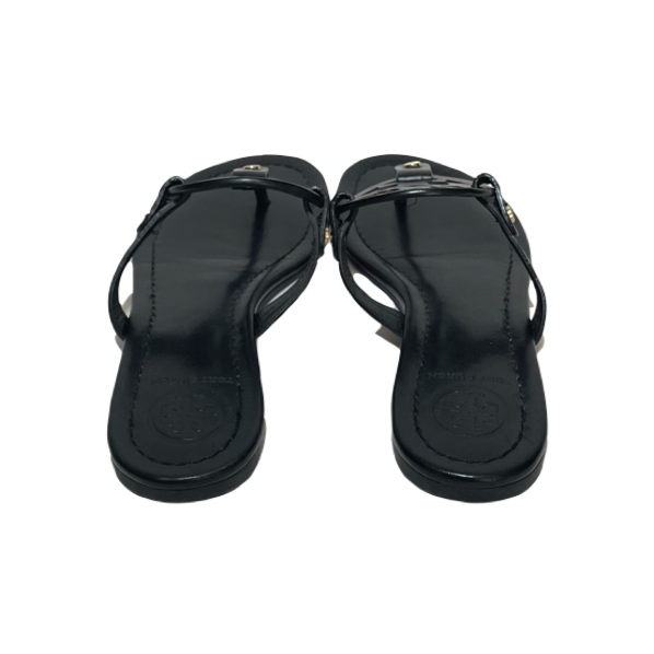 Tory Burch Black Leather ' Miller' Sandals | Gently Used |