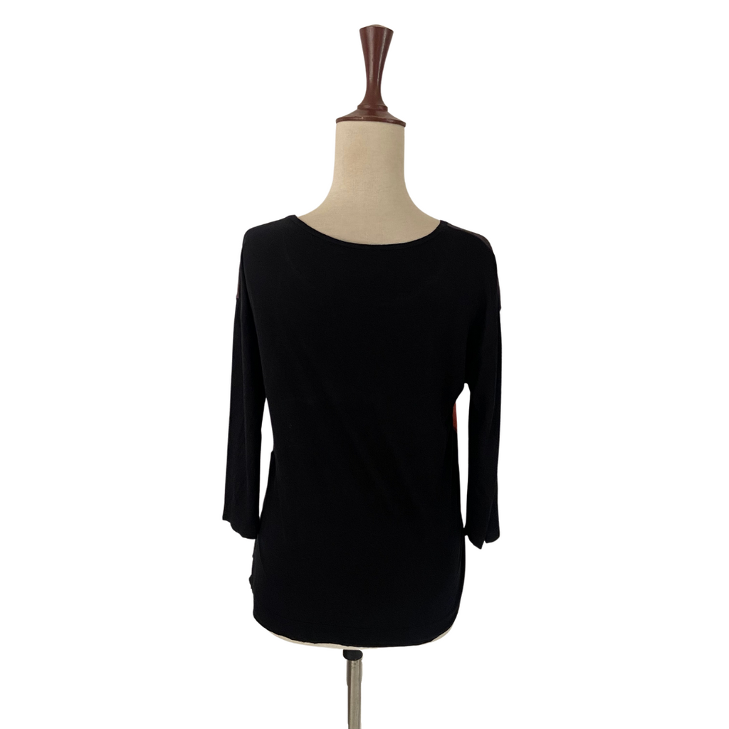 ZARA Brown Long-sleeved Graphic Tee | Gently Used |