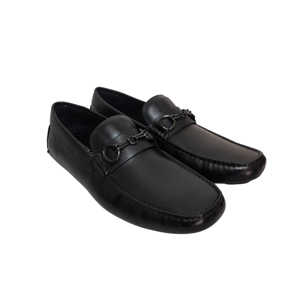 Kenneth Cole Black Leather Men's Loafers | Brand New |