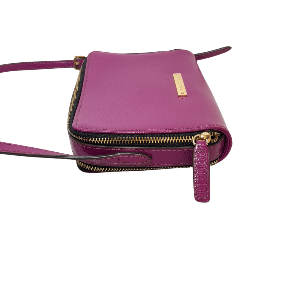 Vince Camuto Mini Purple Leather Crossbody Bag | Gently Used |