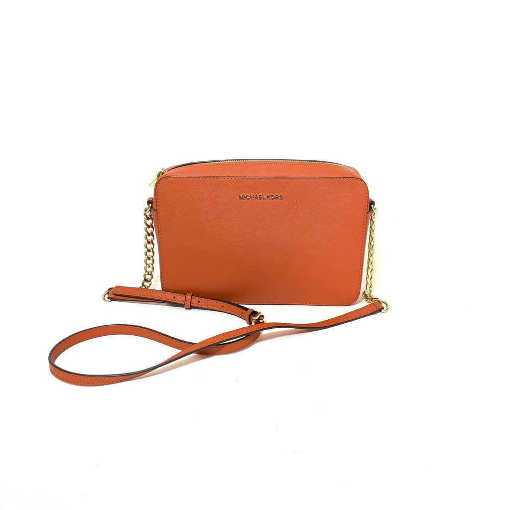 Michael Kors Rust Leather Cross Body Bag | Like New |