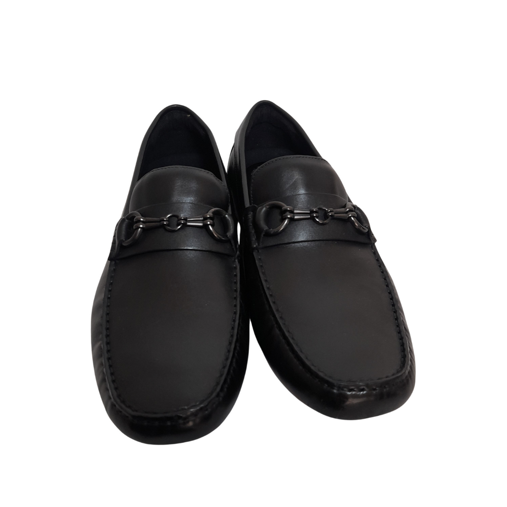Kenneth Cole Black Leather Men's Loafers | Brand New |