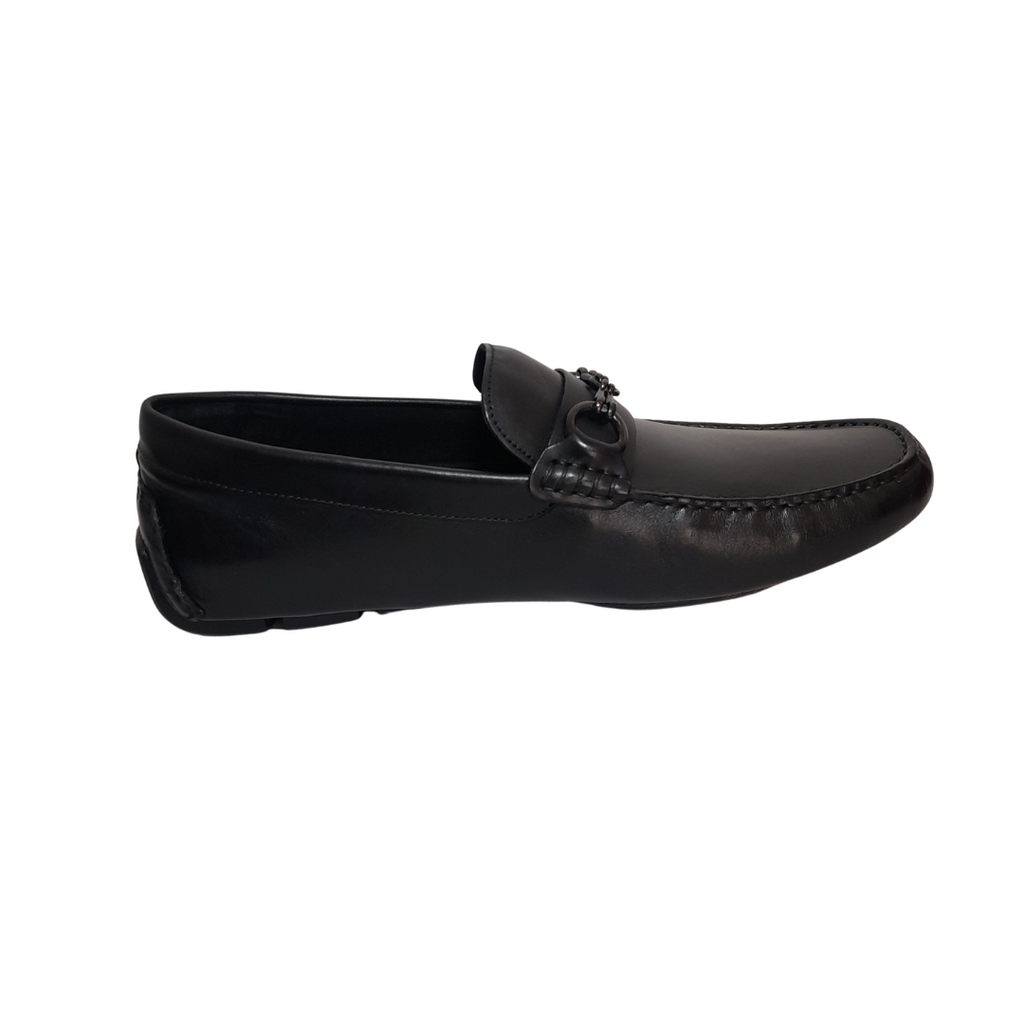Kenneth Cole Black Leather Men's Loafers | Brand New |