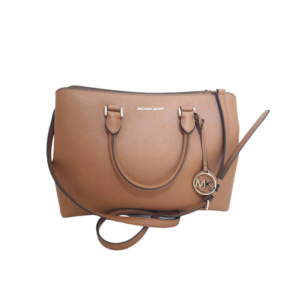 Michael Kors 'Savannah' Tan Leather Satchel | Gently Used |