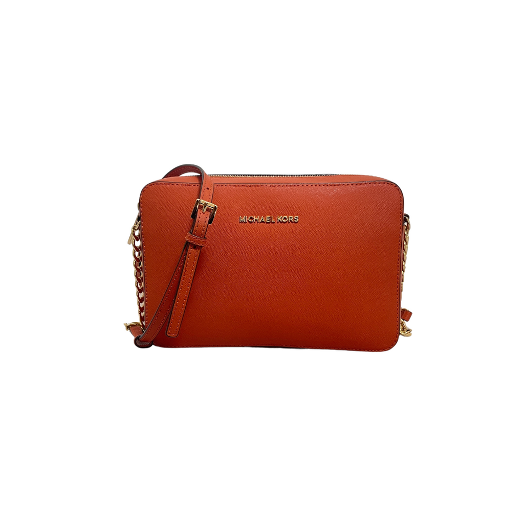 Michael Kors Orange Leather Crossbody | Gently Used |