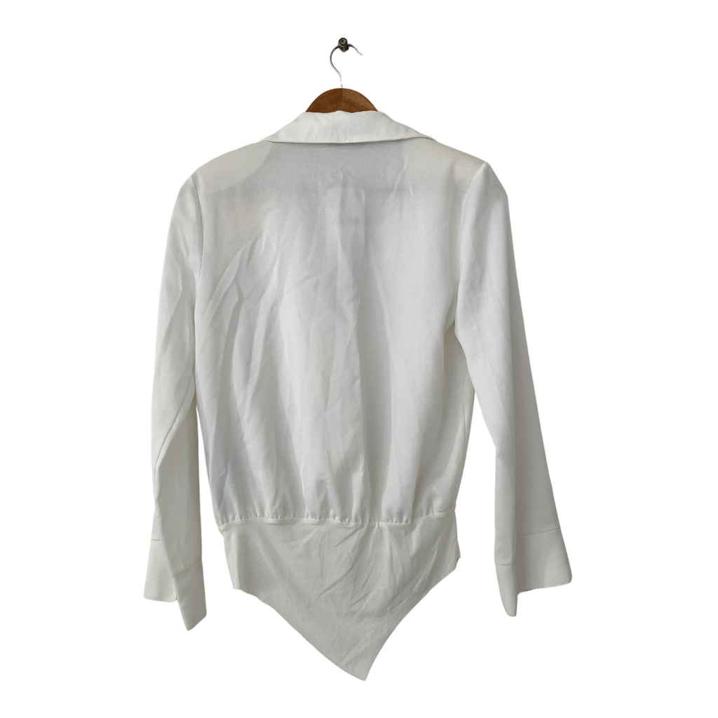 ZARA White Collared Bodysuit | Brand New |