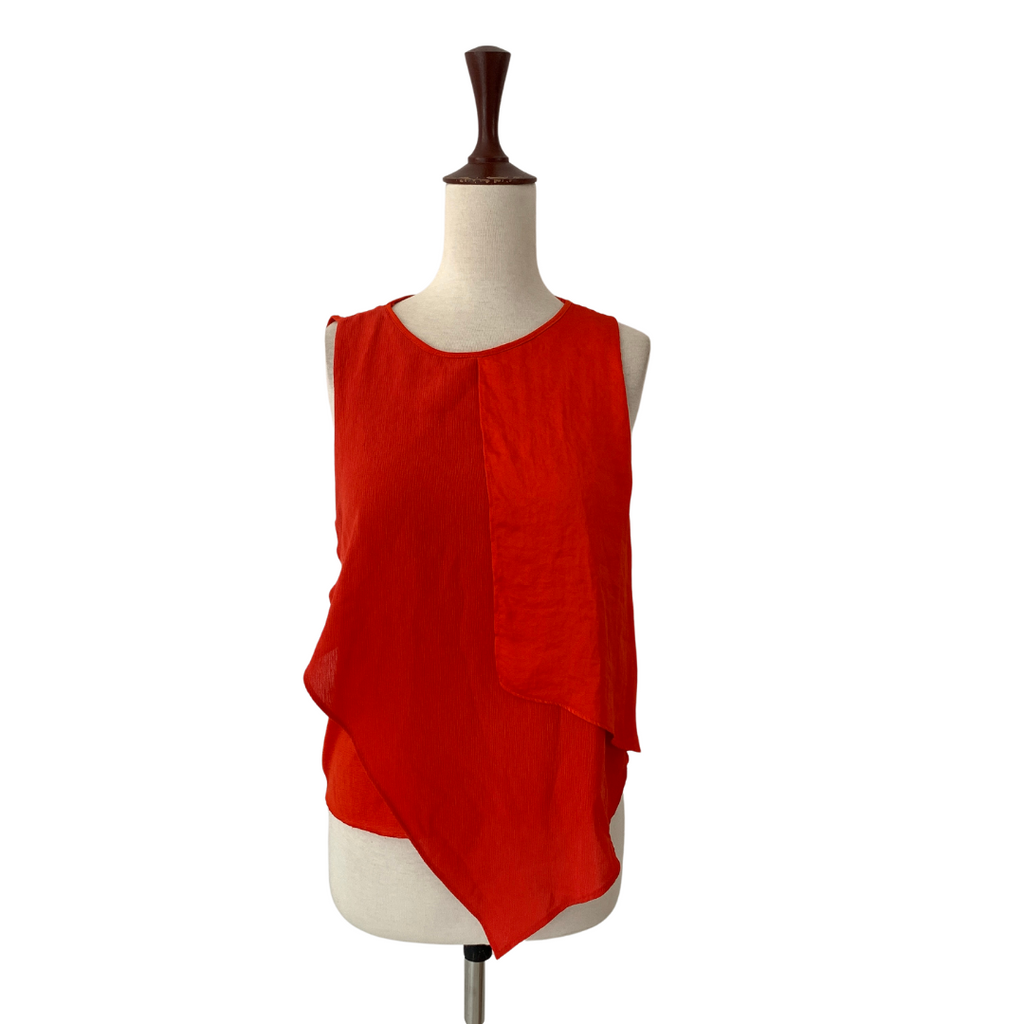 ZARA Orange Sleeveless Top | Gently Used |