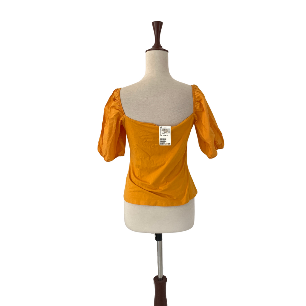 H&M Mustard Off-shoulder Crop Top | Brand New |