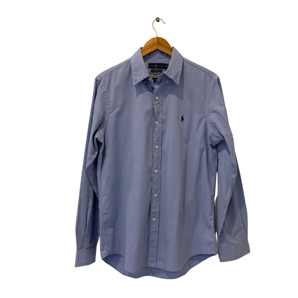 Ralph Lauren Men's Blue Collared Cotton Shirt | Brand New |