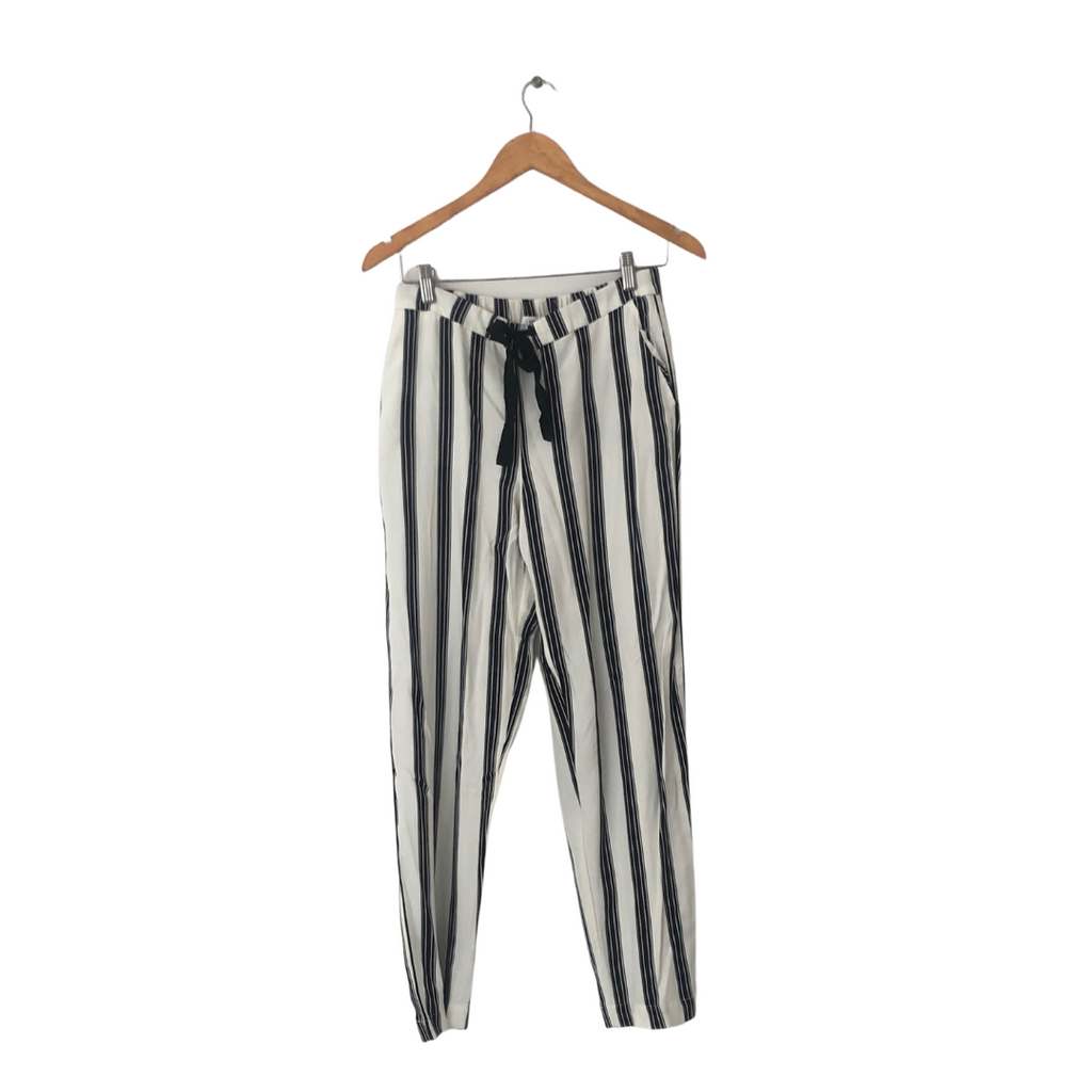 Mango Black & White Striped Pants | Gently Used |