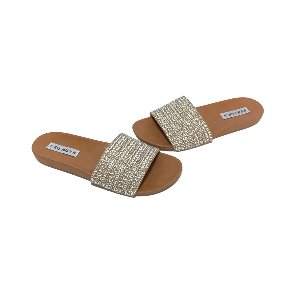 Steve Madden Rhinestone Slides | Brand New |
