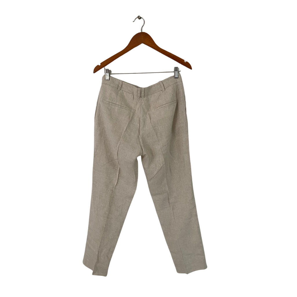Mango Off-white Linen Pants | Gently Used |