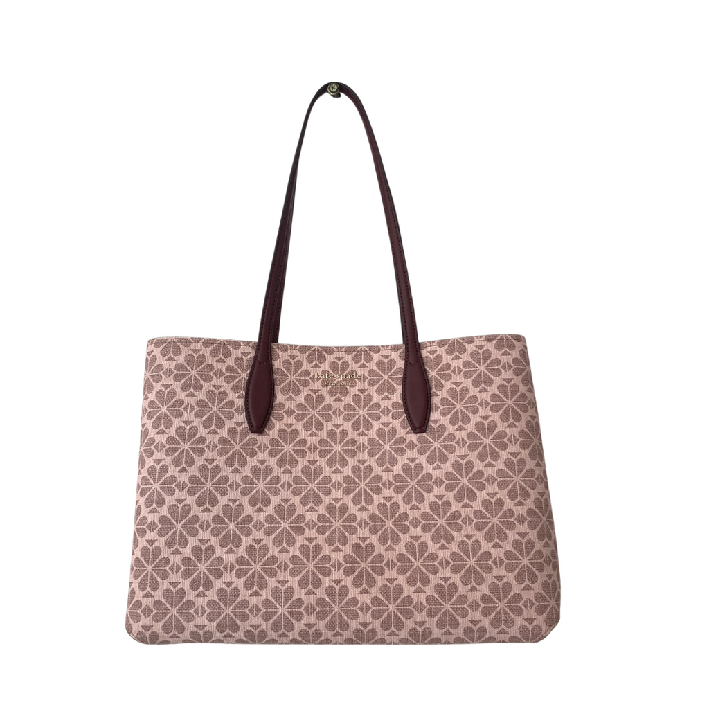 Kate Spade Pink Floral Coated Canvas Tote | Like New |