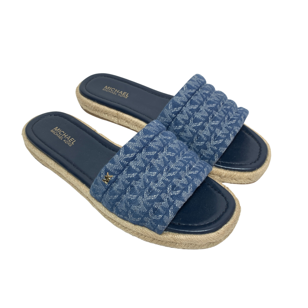Michael Kors Denim 'Royce' Slides | Gently Used |
