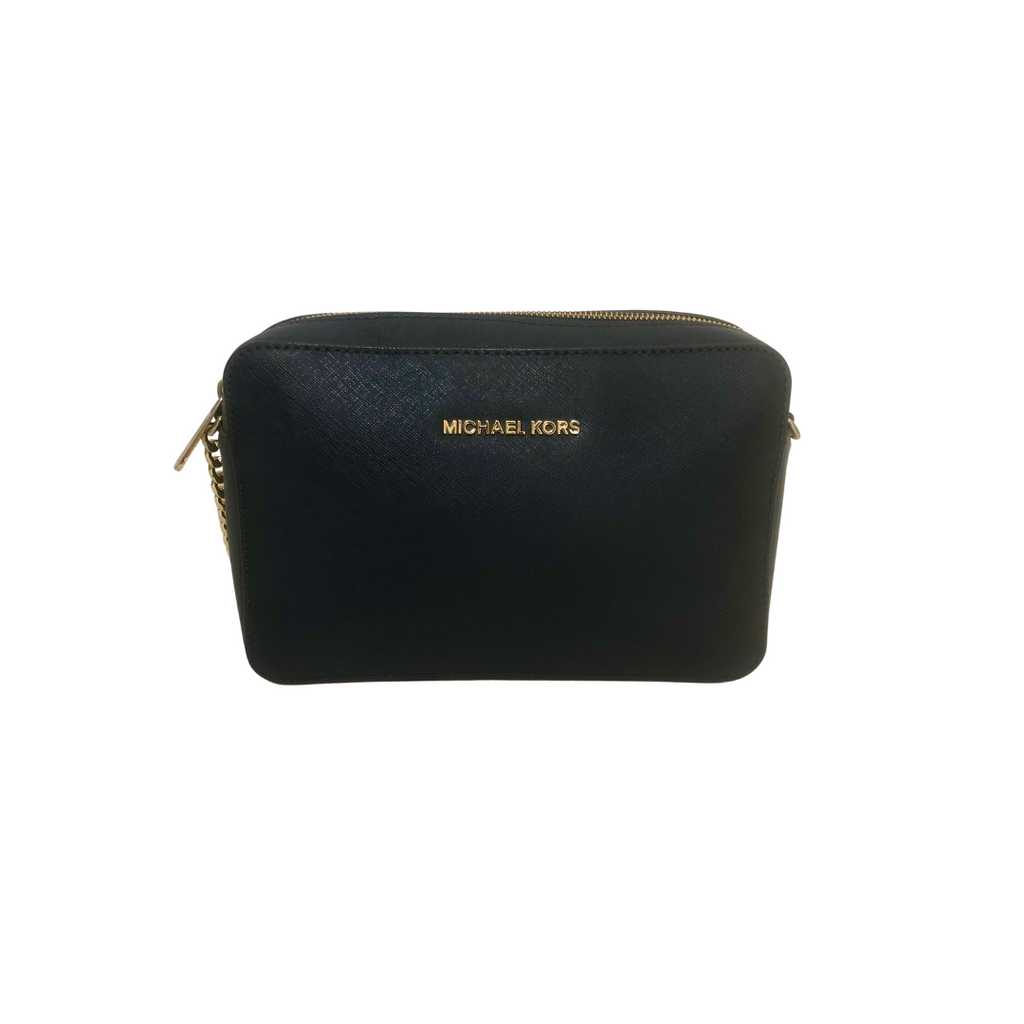 Michael Kors Navy Blue Leather Crossbody Bag | Gently Used |