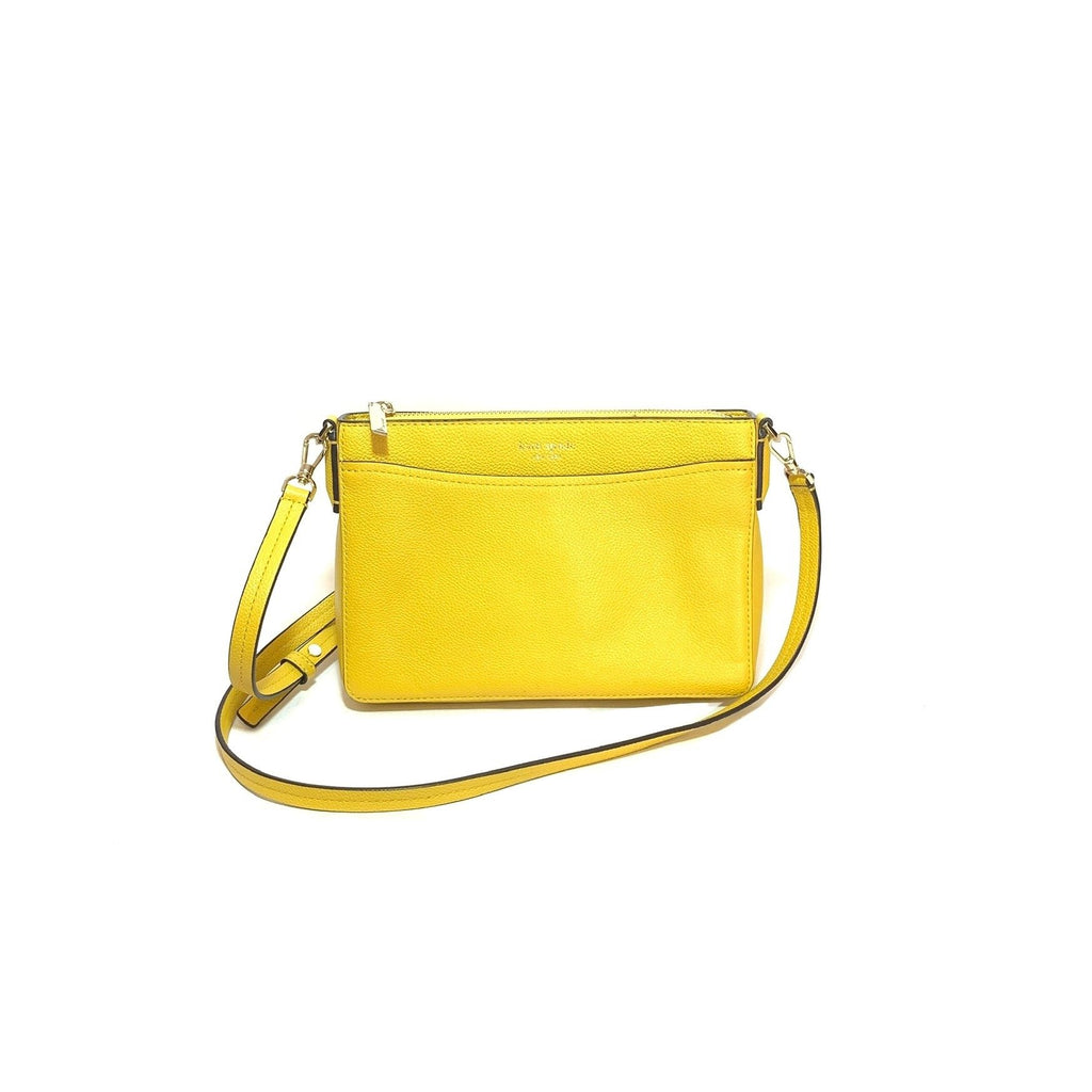 Kate Spade Yellow Leather Cross Body Bag | Gently Used |