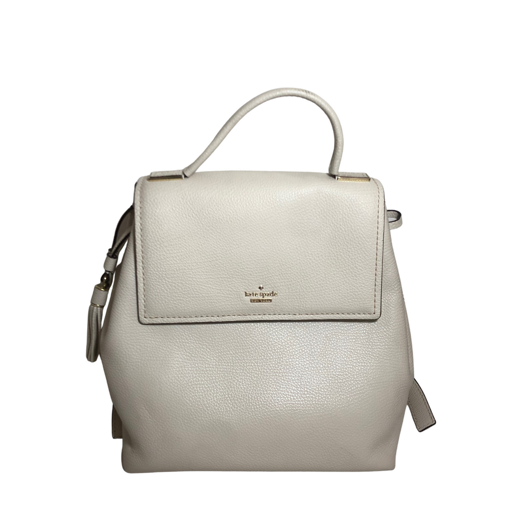 Kate Spade Ivory 'Naom' Leather Backpack | Pre Loved |