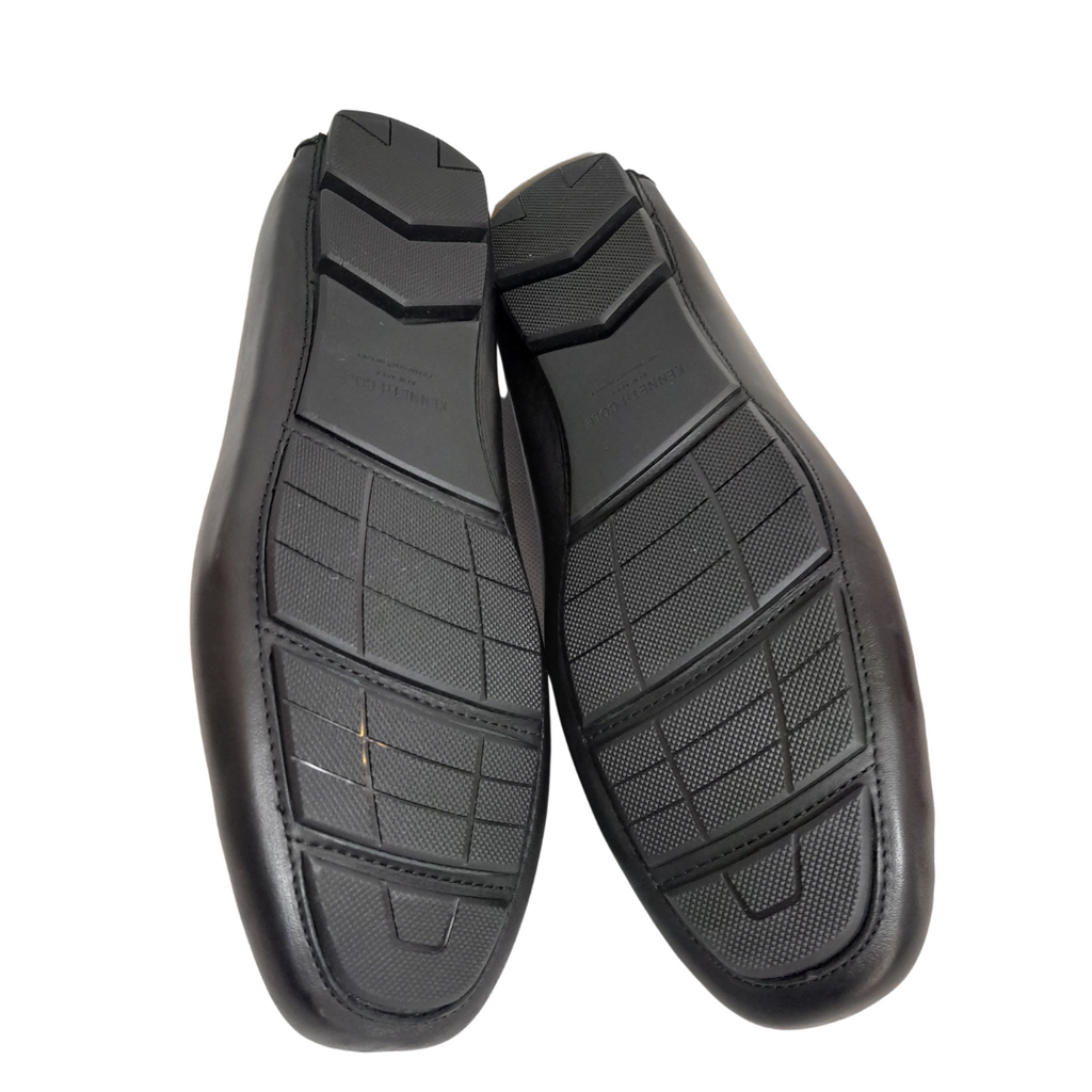 Kenneth Cole Black Leather Men's Loafers | Brand New |