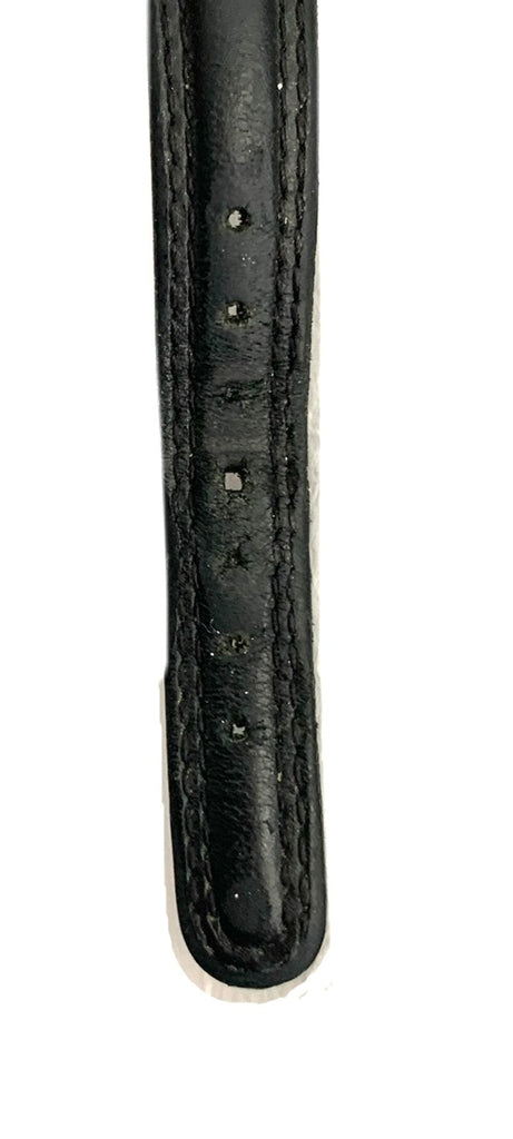 Movado Black & Gold 87 E4 0823 Leather Wristwatch | Pre Loved |