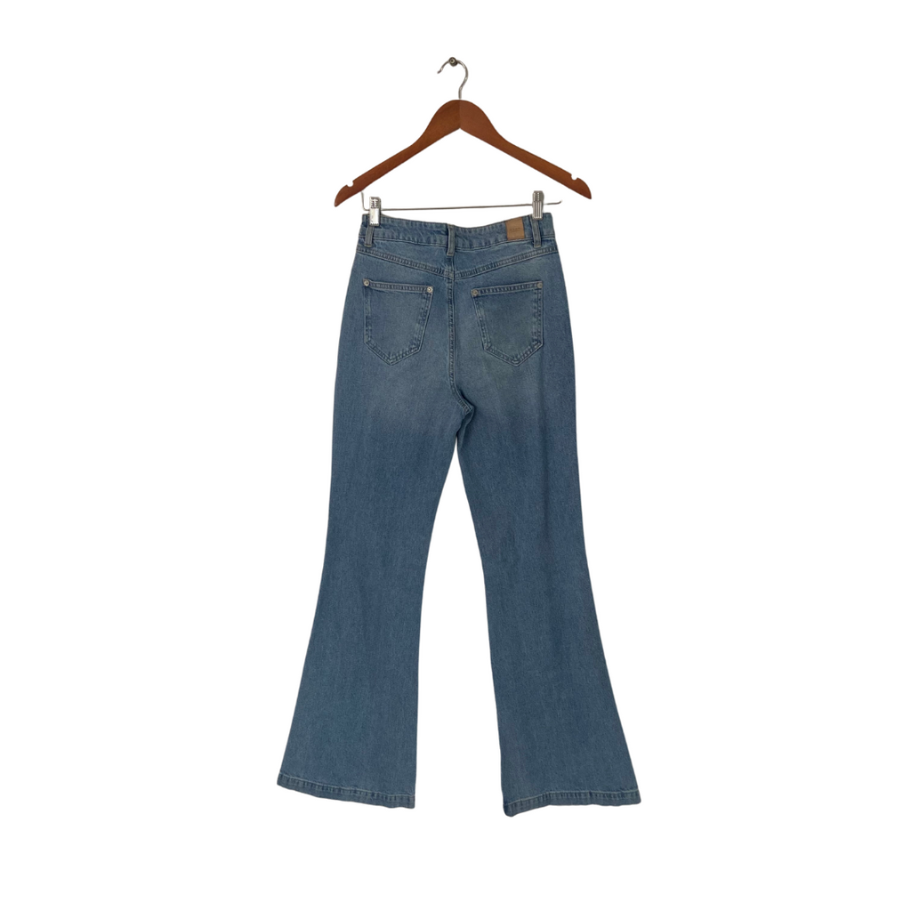 Oxxo Blue Denim Flared Distressed Jeans | Like New |