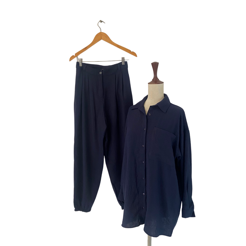 Qu Style Navy Blue Co-ord Set | Brand New |