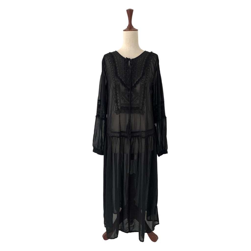 NEXT Black Sheer Maxi Dress | Gently Used |
