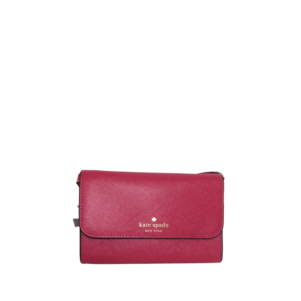 Kate Spade Hot Pink Leather Crossbody Bag | Brand New |