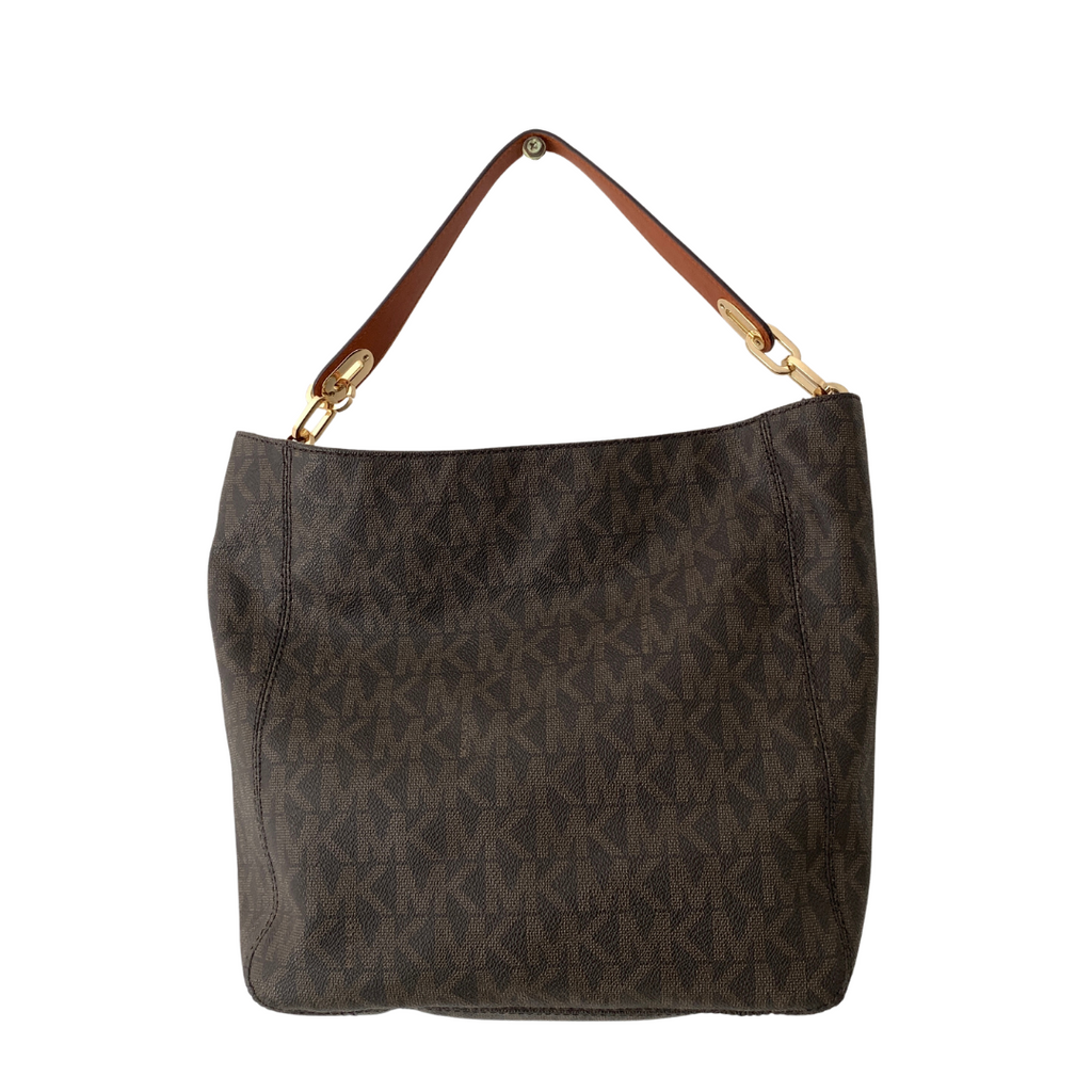Michael Kors Brown Monogram Shoulder Bag | Gently Used |