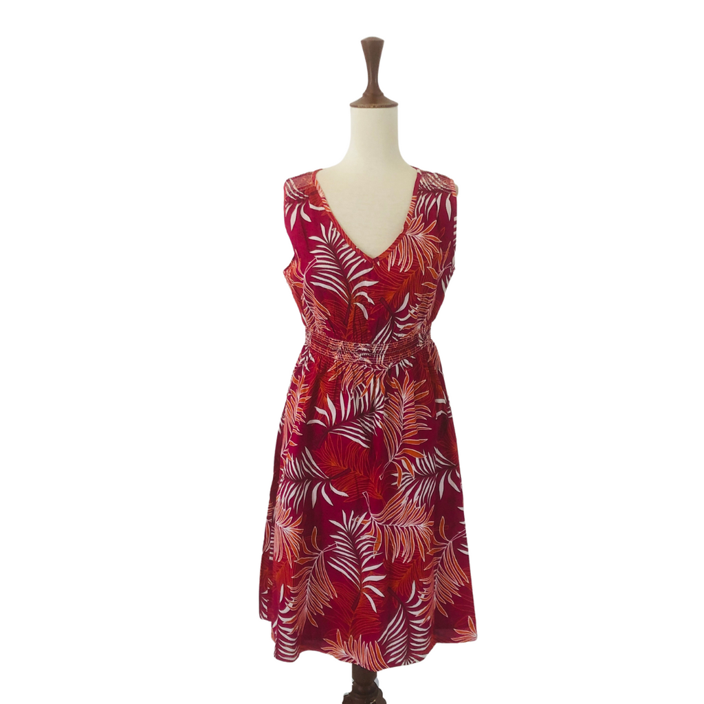 The Collection By Debenhams Sleeveless Plum Printed Dress | Brand New |