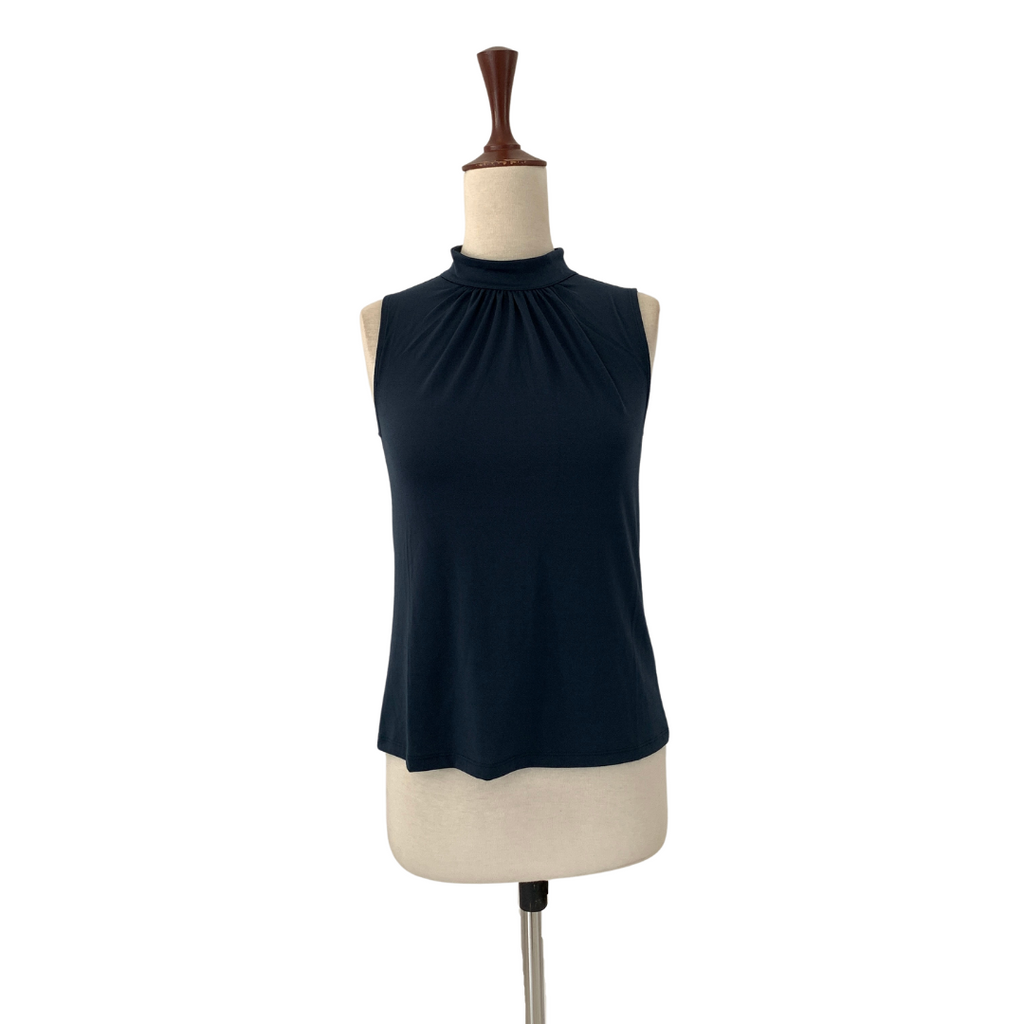 H&M Blue Sleeveless High-neck Top | Brand New |