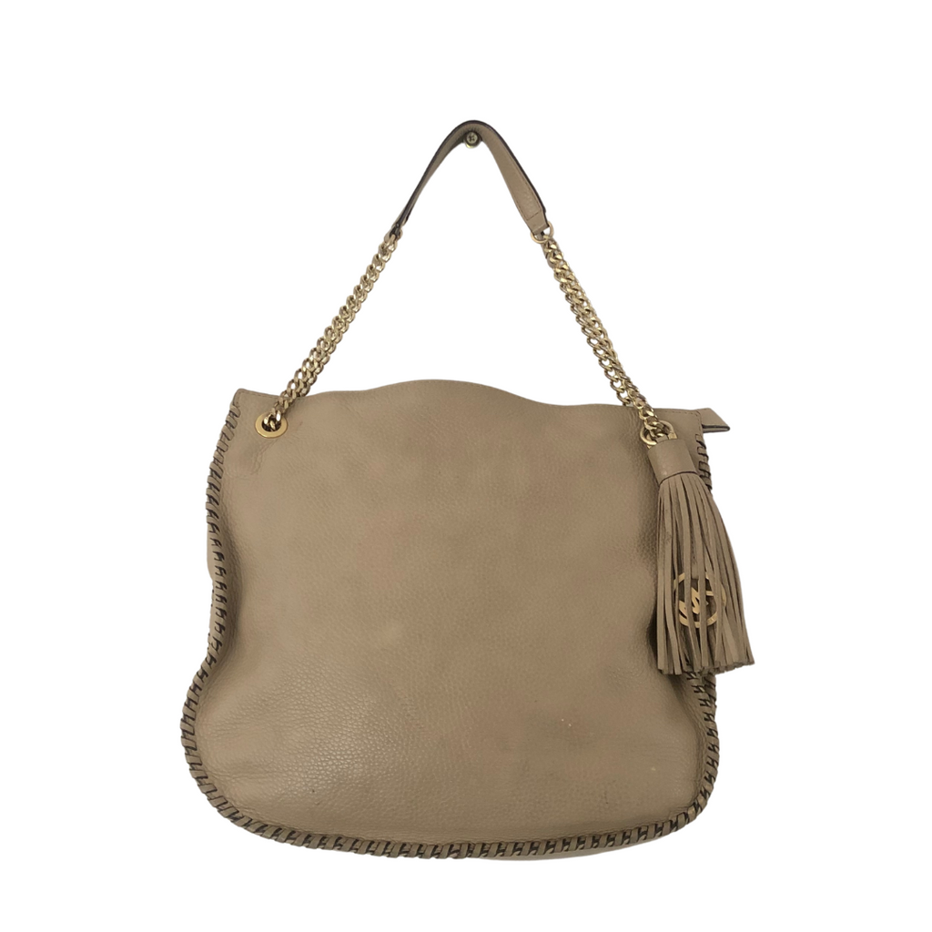 Michael Kors Greige 'Chelsea' Shoulder Bag | Pre Loved |