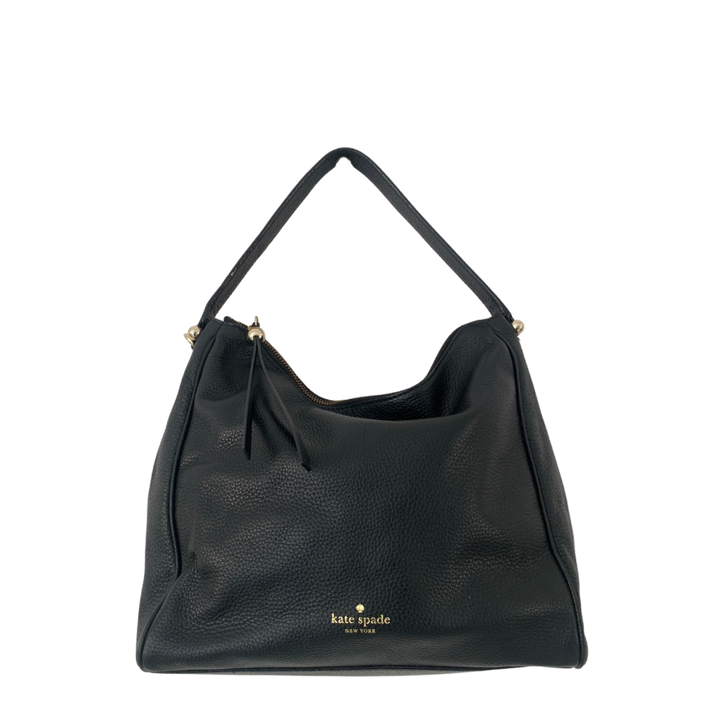 Kate Spade Black Pebbled Leather Shoulder Bag | Gently Used |
