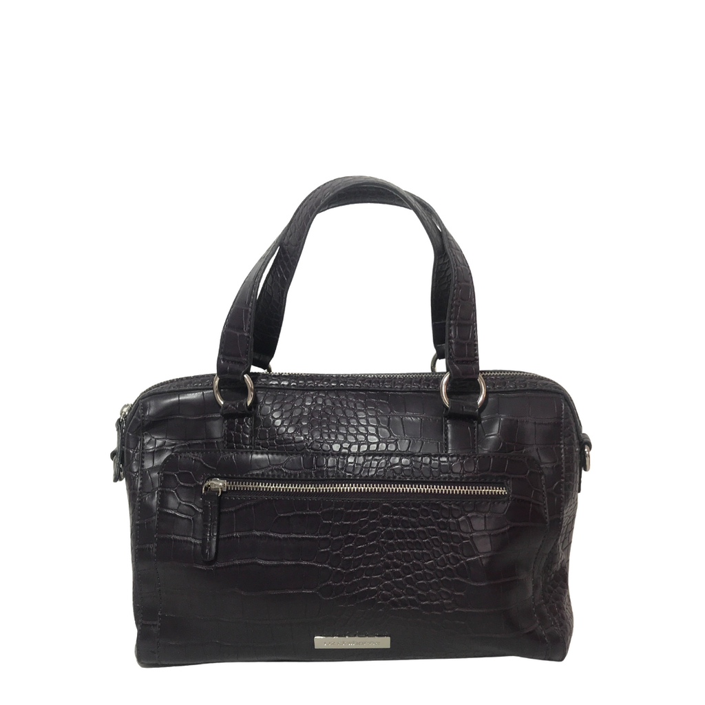 Liz Claiborne Purple Faux Leather Tote | Gently Used |