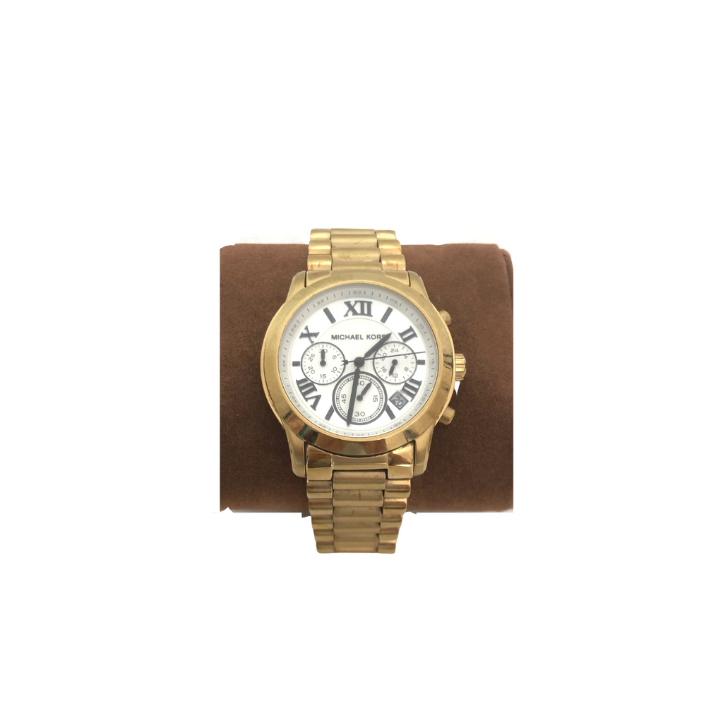 Michael Kors MK5916 Gold Chronograph Watch | Pre Loved |