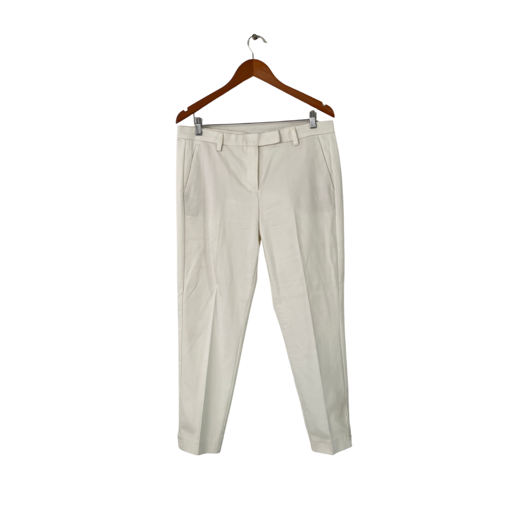 Marks & Spencer White Straight-leg Pants | Gently Used |