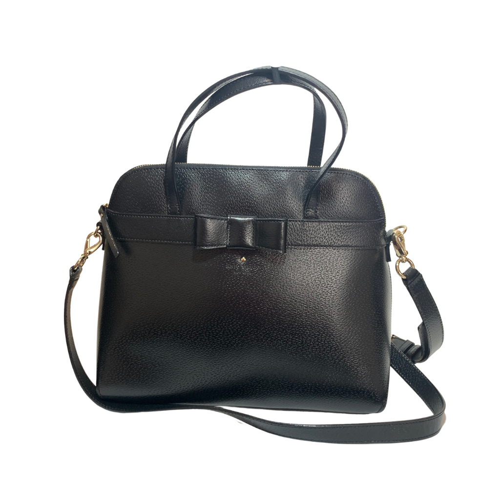 Kate Spade Black Leather 'Kirk Park' Satchel | Gently Used |