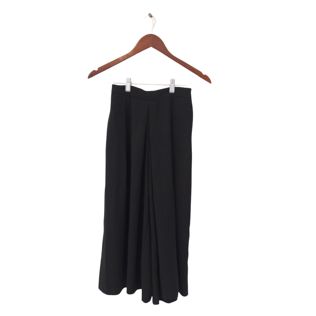 Mango Black Wide Leg Culotte Pants | Gently Used |