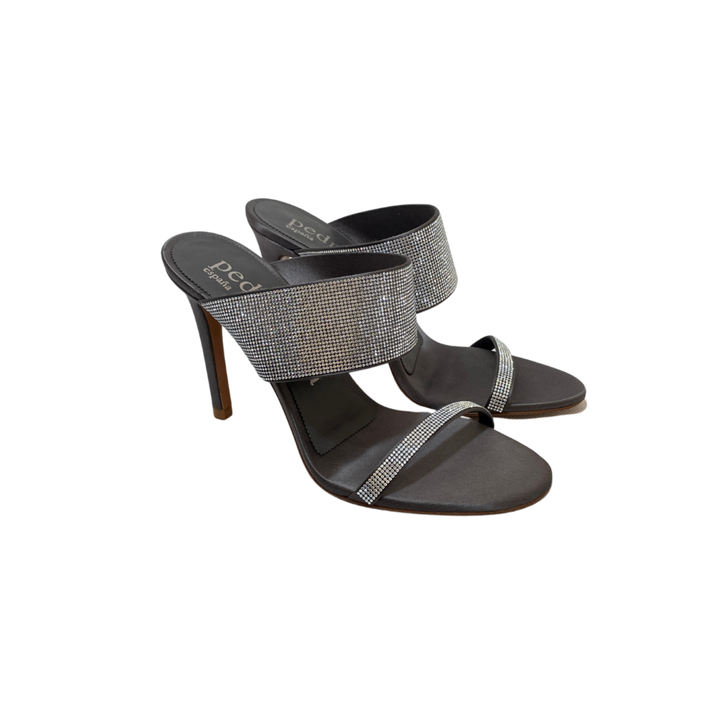 Pedro Garcia Dual Strap Rhinestone Heels | Brand New |