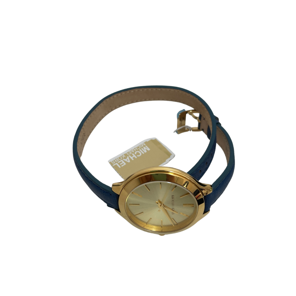 Michael Kors MK2286 Blue Wraparound Watch | Brand New |
