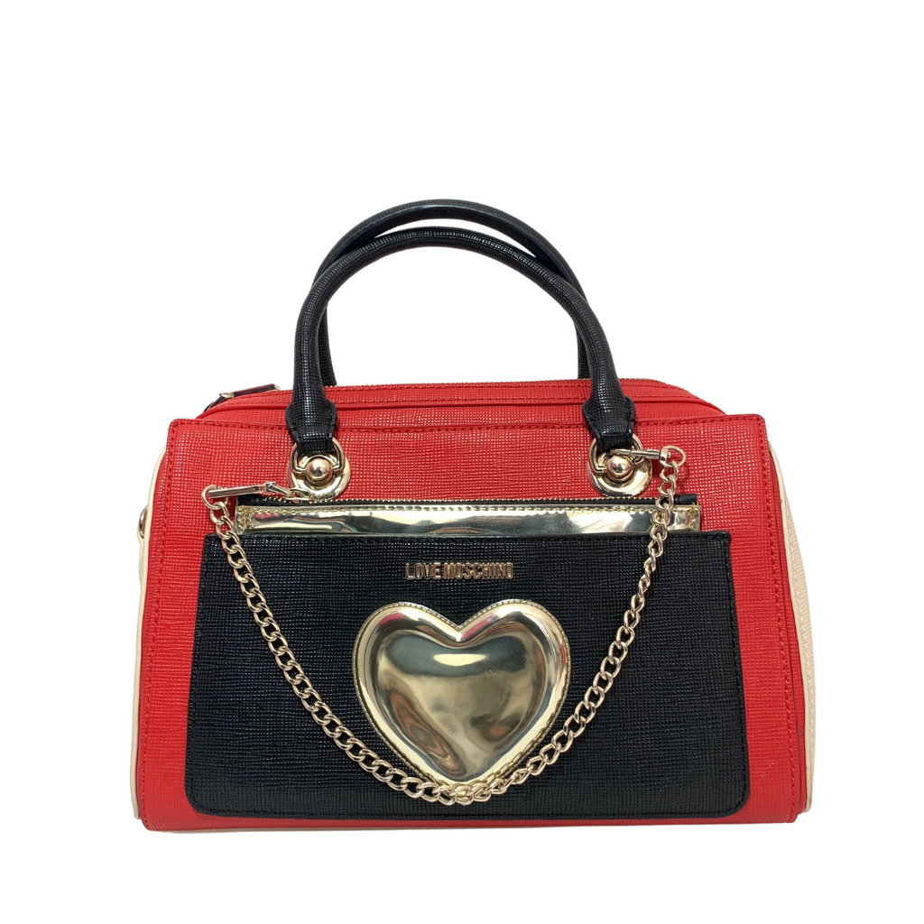 Love Moschino Tri-colour Heart Tote | Gently Used |