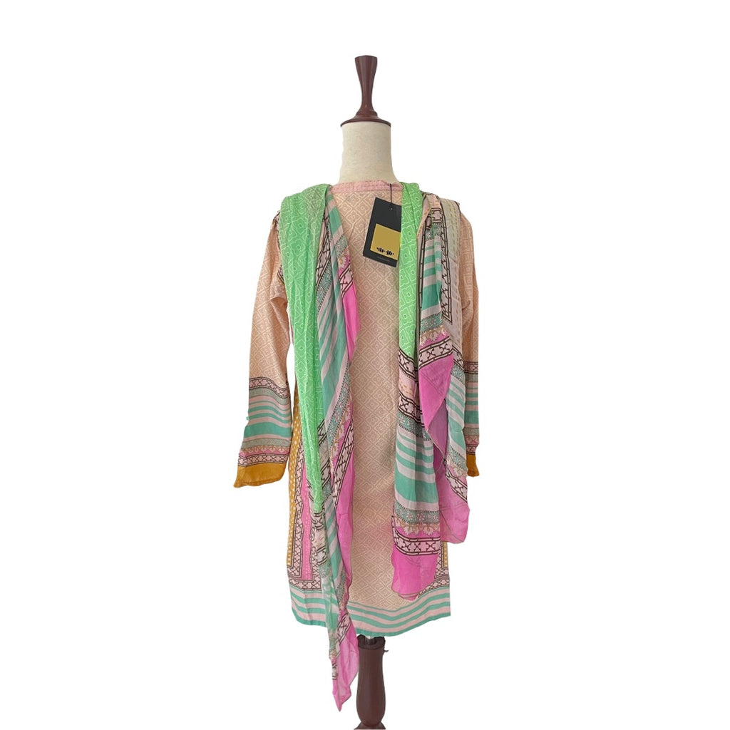 Khaadi Pink Kurta & Duppatta | Brand New |