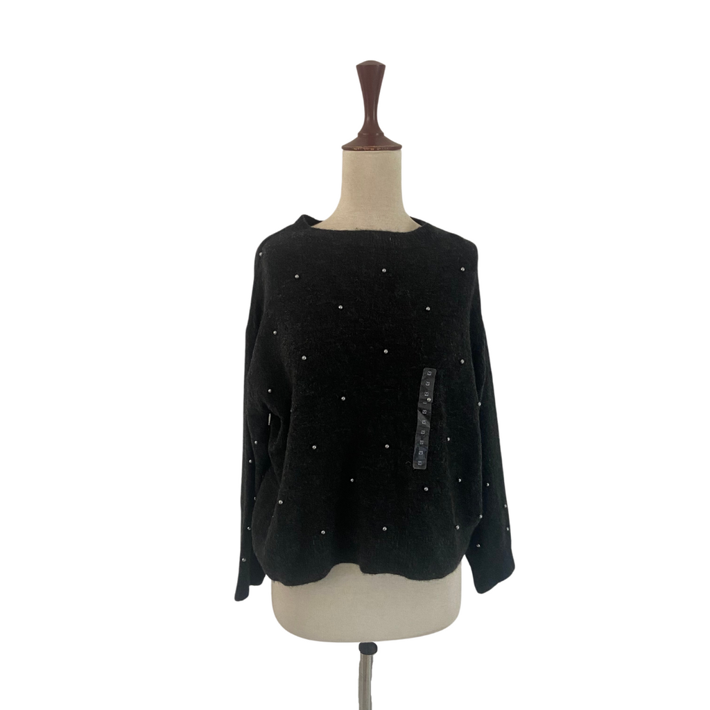 H&M Dark Grey Pearls Sweater | Like New |