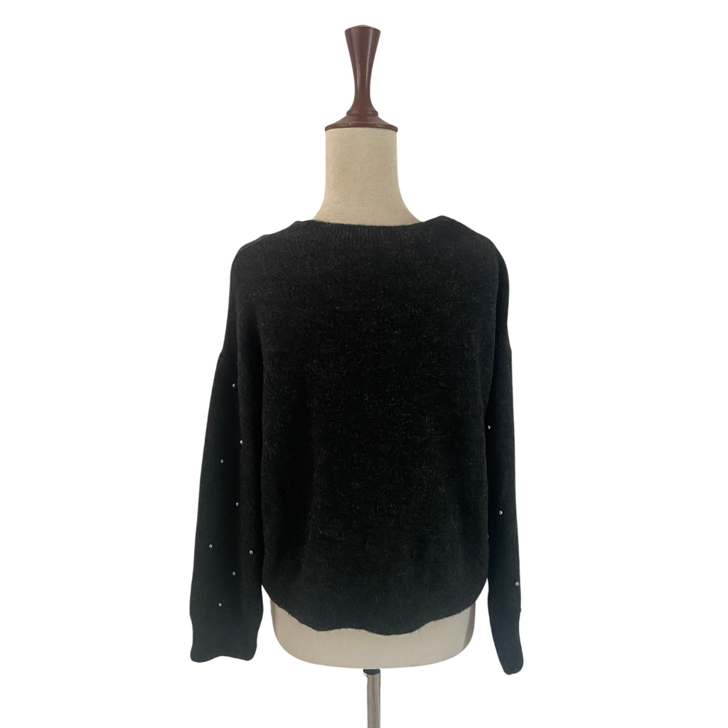 H&M Dark Grey Pearls Sweater | Like New |