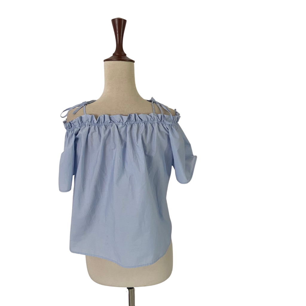 H&M Blue Off-shoulder Top | Brand New |