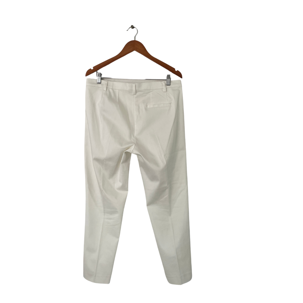 Marks & Spencer White Straight-leg Pants | Gently Used |