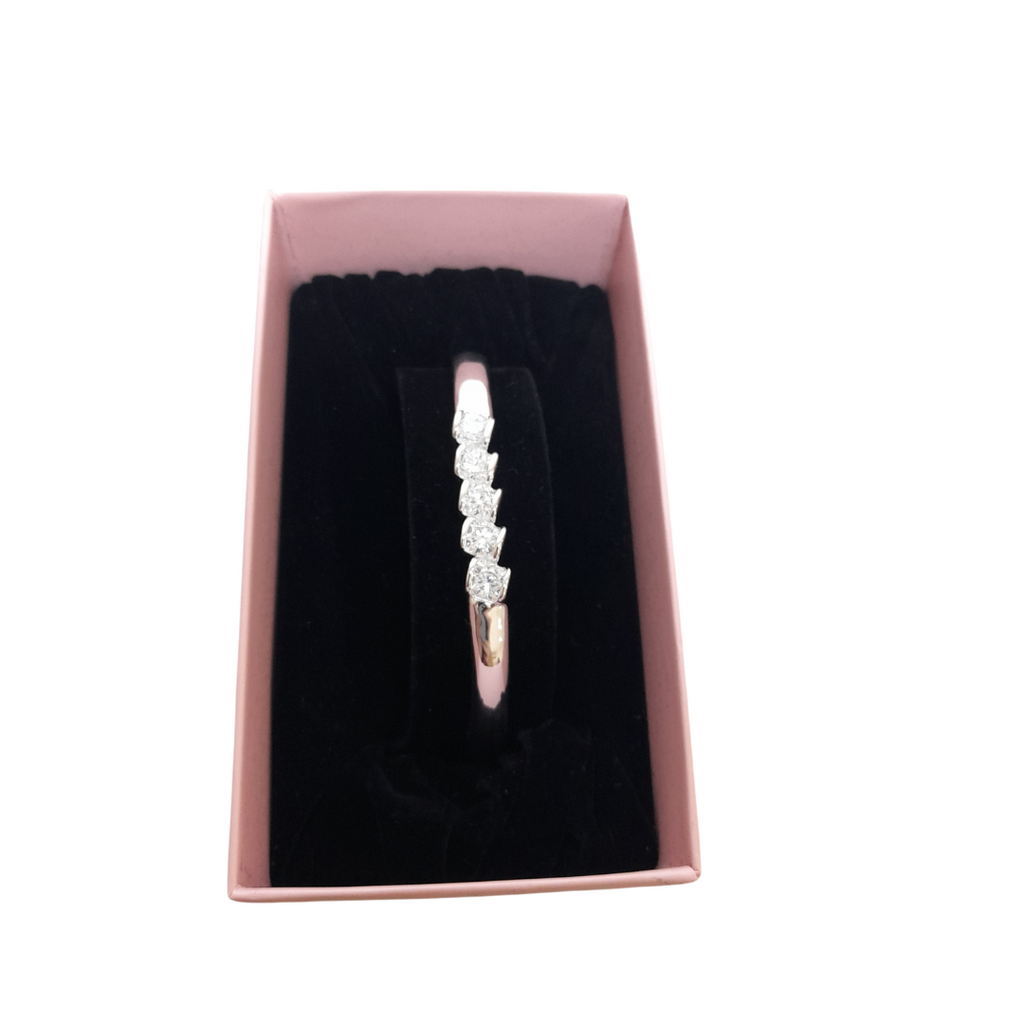 Jon Richards Silver Rhinestone Cuff | Pre Loved |