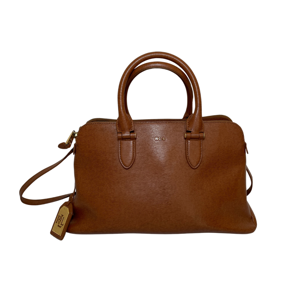 Ralph Lauren Brown Leather Satchel | Pre Loved |
